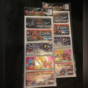 BUNDLE OF 2 San Francisco 5 pack Magnet Set